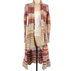 Free People Yesterday's Smile Aztec Cardigan Sweater